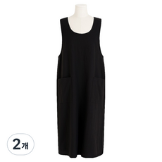 Dear Casa 男女通用長版防水圍裙, 黑色, 2個