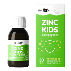 Dr.Line Zinc Kids 兒童液態鋅 萊姆口味, 1個, 120ml