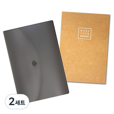홀드미 클러치 바인더 + 데일리 스케줄러 + 메모리 스케쥴러M, 그래파이트 그레이(바인더), 2세트