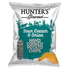 HUNTER'S gourmet 亨特手工洋芋片 酸奶洋蔥味, 125g, 1個