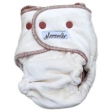 sloomb VHLC 超柔軟絨面有機竹棉夜用布尿布, LOAM, 1件