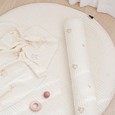 EmonG 嬰兒用身體枕 100支棉刺繡, 兔子