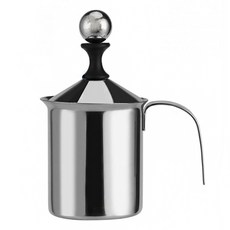 Belle 設計不銹鋼雙網牛奶起泡器 L, 銀色, 1個