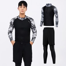 아쿠아티카 남성용 집업 래쉬가드 상하의 세트 only one AQAMAN-PL