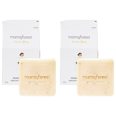 Mama Forest Natural Dish Bar固體洗碗精檸檬榮耀, 150g, 2個