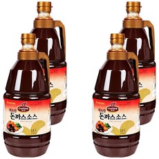 쉐프원 돈까스소스, 1.8L, 4개