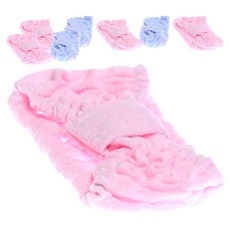 헤어밴드 주름밴드 미용재료 샤워밴드, 랜덤 발송, 8개