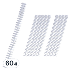 30공 바인더 루즈링, 화이트, 60개, 12mm