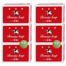 COW STYLE 牛乳石鹼 牛乳香皂 玫瑰滋潤, 90g, 6個