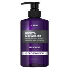 KUNDAL 昆黛爾 蜂蜜&澳洲堅果保濕護髮乳 Orchid&Neroli, 500ml, 1瓶