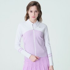 Cleveland GOLF 女式高爾夫 Intasha 拼色披肩領全拉鍊針織開衫 CGKWKJ1058