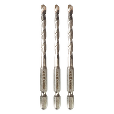 BITONE 六角瓷磚水泥鑽頭 6mm, 3個