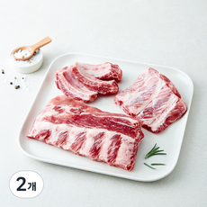 보담 무항생제 인증 바로 신선 한돈 등갈비 구이용 (냉장), 2개, 600g