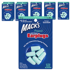 MACK'S Original泡棉耳塞, 8組, 3副
