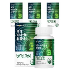 내츄럴플러스 메가 비타민B 컴플렉스 54g, 90정, 4개