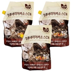 청우식품 정통 데리야끼 소스, 2kg, 3개