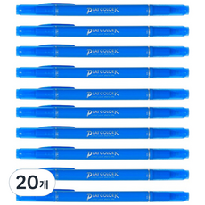 PLAYCOLOR 톰보 케이 수성사인펜, 블루, 20개