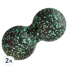 SokSokChaeum 涼感按摩球 小型花生球 16 x 8 cm, 2個, 綠色花紋