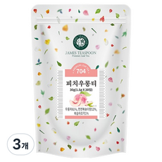 제임스티스푼 피치우롱티, 3개, 20개입, 1.5g