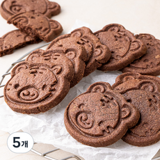 브로드카세 카카오 호랑이 쿠키, 180g, 1개입, 5개