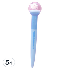 산리오캐릭터 시나몬롤 워터볼 볼펜 0.7mm, BLACK, 5개