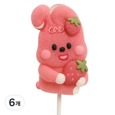 花椰菜朋友們條狀果凍, 6個, 草莓口味, 32g