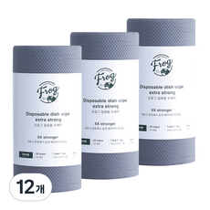 프로그 일회용 수세미 엑스트라 스트롱, 그레이, 60개입, 12개