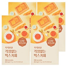 무화당 걱정없는 믹스커피, 9.72g, 30개입, 4개