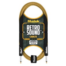 Muztek 復古音響吉他導線 直頭型 RS-300 TW, 3m, 混合顏色