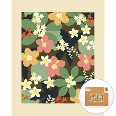 ARTJOY DIY數字油畫 幸運雞蛋花與朱槿 40 x 50 cm, 混合色, 1個