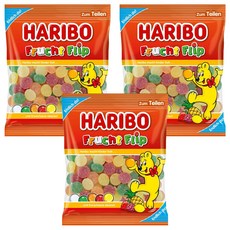 HARIBO 圓型水果風味軟糖, 3包, 160g
