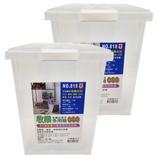 收樂 多用箱a4(818) A4雜誌書籍收納箱 台灣製造, 30.2 x 22.5 x 32cm, 顏色隨機, 2入