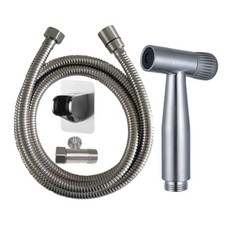 LEADER 麗達 多用途不鏽鋼強力清潔沖洗全配組 1.5m 搭黏貼掛座 NC102-15 510g, 1組