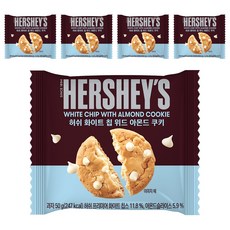 허쉬 화이트칩위드 아몬드 쿠키, 50g, 5개