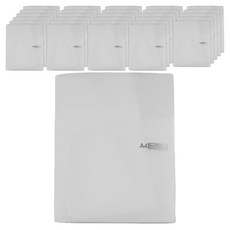 希望文件 半透明雙口袋文件夾 0.4T, 白色, 30個