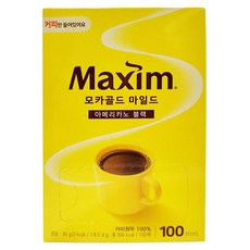 Maxim 麥心 無糖摩卡即溶咖啡, 0.9g, 100條, 1盒