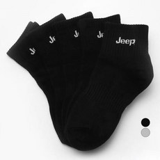 Jeep 兒童用logo短襪5雙組