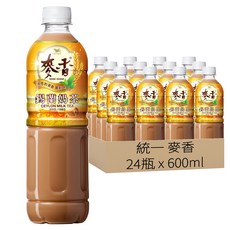 統一 麥香 錫蘭奶茶 香氣芬芳 口感渾厚 焙炒大麥 乳粉結合, 600ml, 24瓶