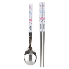 Miffy 兒童湯匙筷子餐具組, 1套, 多色混合, 湯匙 + 筷子組