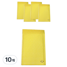 All High 泡泡紙 氣泡袋 可愛微笑 小物件 禮物 快遞 包裝袋, 黃色, 10個