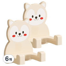 난리시스터즈 호텔식 드라이기 거치대, 화이트, 6개