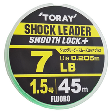 TORAY 東麗 SHOCK LEADER SMOOTH LOCK+ 碳纖維線 前導線, 單色, 1個