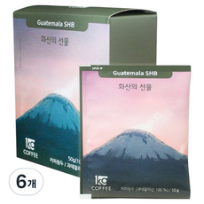 1kg COFFEE 火山禮物濾掛式咖啡, 10g, 5入, 6個