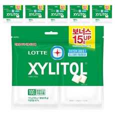 롯데자일리톨 오리지날 껌 리필, 115g, 6개