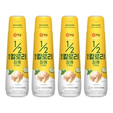 CJ BEKSUL 白雪 減半卡路里芝麻醬, 245g, 4個