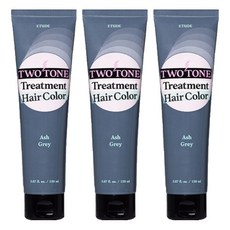 에뛰드 투톤 헤어 컬러 트리트먼트, 7호 애쉬그레이, 3개