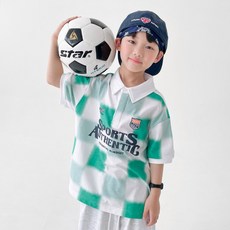 베리클로젯 남아용 드로잉 체커 카라 티셔츠