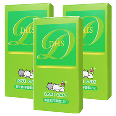 Love Cats 愛貓 超薄平面衛生套, 12個裝, 3盒