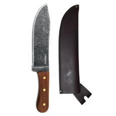 CONDOR Tool&Knife 直刀hudson bay砍刀1075高碳鋼核桃木握柄附皮鞘【con60009】, 1入, 棕色