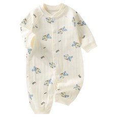 Bebeniz 嬰幼兒可愛圖案提花長袖連身衣